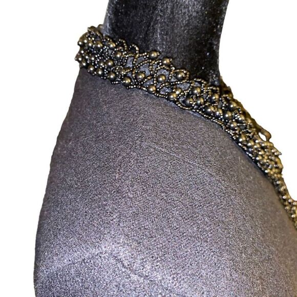 Chico’s‎ Jazzy Jewel Black Wool Embellished Cardigan Jacket L / 12/ 2 - Picture 7 of 13